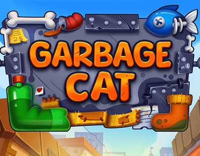 Match 3 game "Garbage Cat"