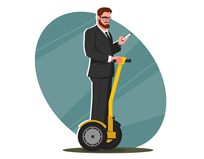 guy on a segway