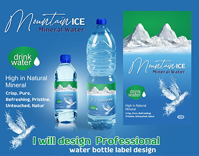 Water Label & Packaging Design
