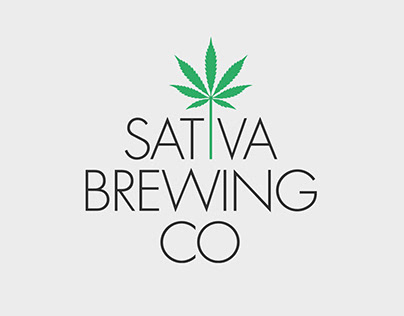 Sativa Brewing Co CBD Beer Branding