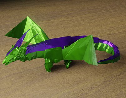 Tadashi Mori's Origami Darkness Dragon 2.0