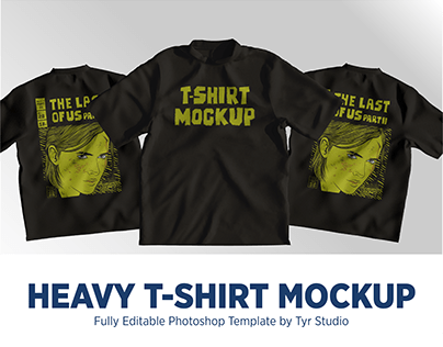 Heavy T-Shirt Mockup