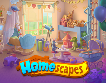 Illustration for game project Homescapes [Playrix]