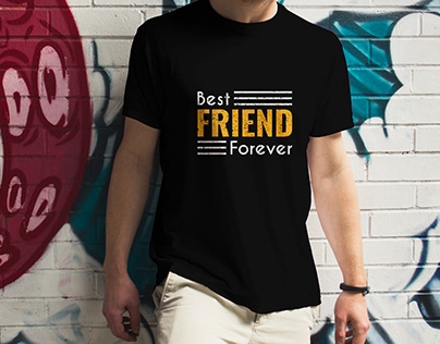 Best friend forever T-shirt design