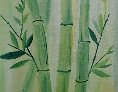 Bamboo - Oil on Canvas
