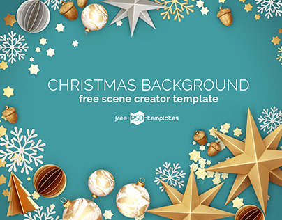 FREE Christmas Background SCENE CREATOR set