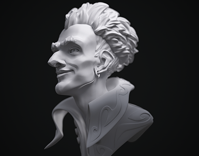 Project thumbnail - Juggler Flynn - bust sculpt