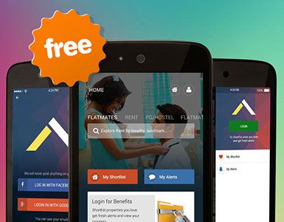 Real Estate Android App UI Design - FREE Download