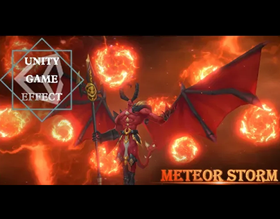 Unity Game Effect(VFX) - Meteorite Storm