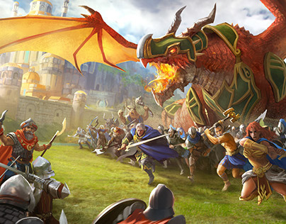 Dragons of Atlantis: Mobile - Marketing Art