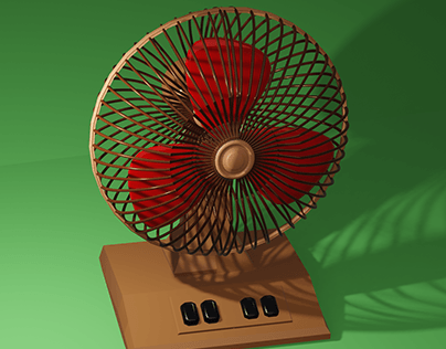 Pedestal Fan 3d design