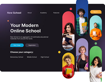 Educational Website UI Design