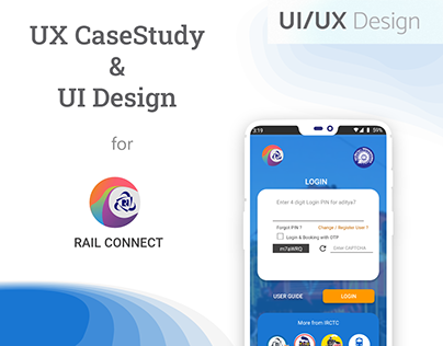 IRCTC Rail Connect - UX case study / UI Redesign