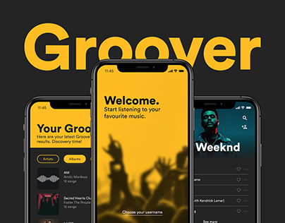 Groover Music App – UI/UX