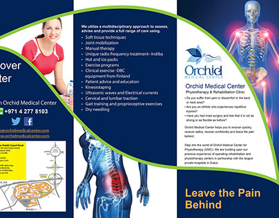 Orchid Medical Center, Sharjah, Brochure Design.