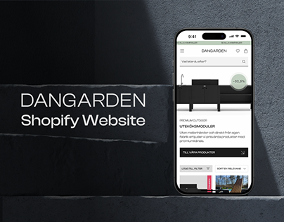 Shopify Website UX/UI Design | Dangarden