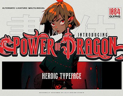 POWER OF DRAGON TYPEFACE