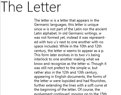 Letter form Composition