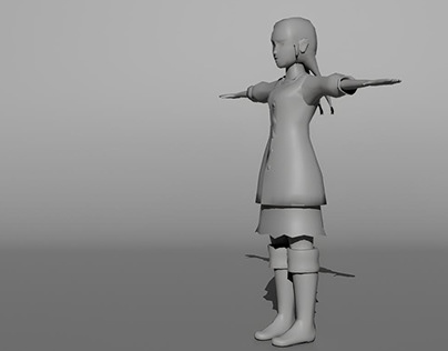 Character model for 3D game "Hansel & Gretel"