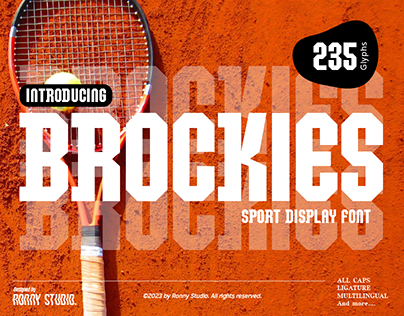 Brockies - Sport Display Font