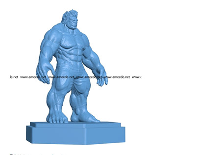 Super hero Hulk figure B002882 file stl free download 3