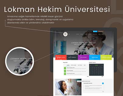 Lokman Hekim Üniversitesi Web Arayüz Tasarımı