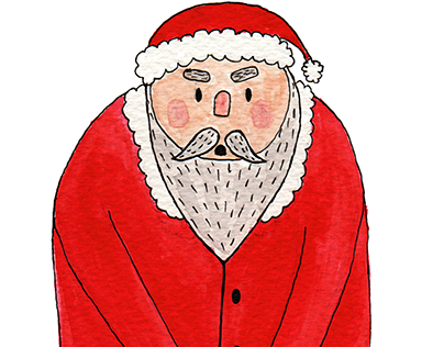 Saint Nickerless' Christmas card design.