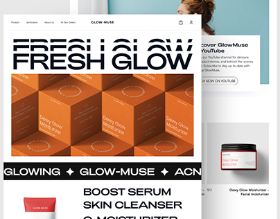 Glow-Muse: SkinCare Marketplace Landing Page