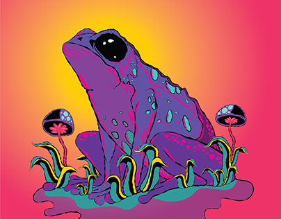 Anura (frog) Digital art