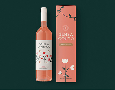 Senza Conto Wine Label Branding