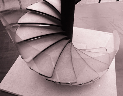Wooden Spiral Stairs Maquette