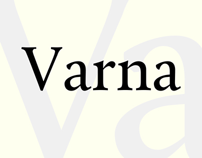 Font Varna | Шрифт Varna
