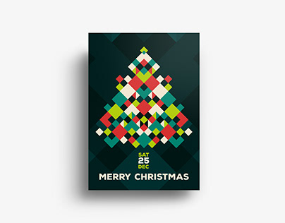 Modern Merry Christmas Flyer Card