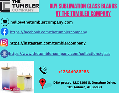 Buy Sublimation Glass Blanks At The Tumbler Company