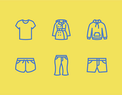 Clothing Line Icons