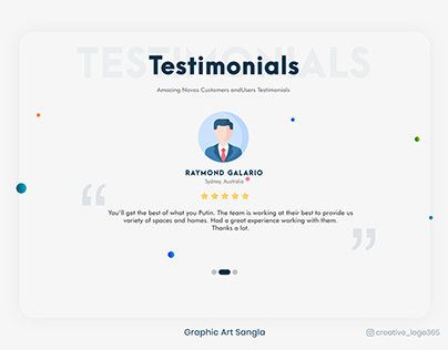Testimonial, How Does it work Website Banner