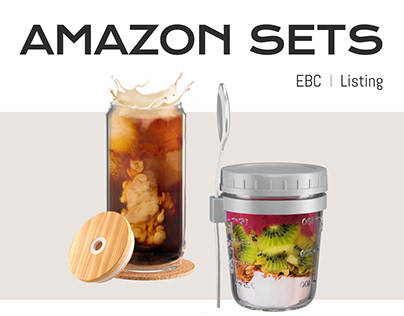 Amazon sets. Drinking Glasses I Oats Jars (EBC, Listng)