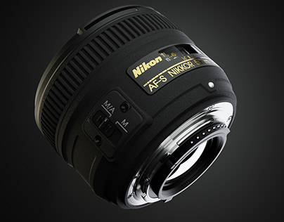 Nikon Nikkor AF-S 50mm 1.8 Product Model & Render