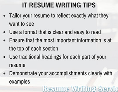 It Resume Writing Services