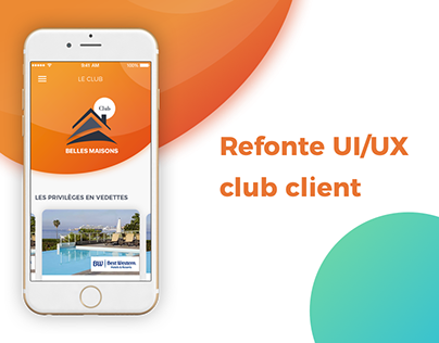 Refonte UI/UX club client