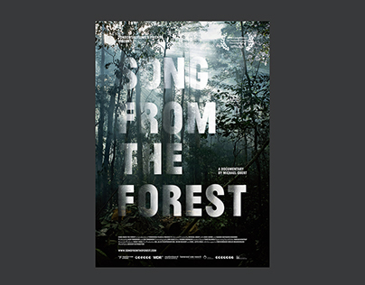 Songs from the forest – visual concept, poster design