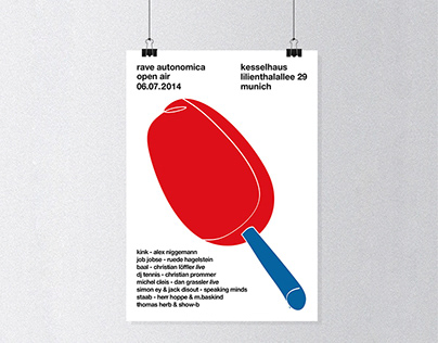 Poster for Rave Autonomica, Kesselhaus Munich