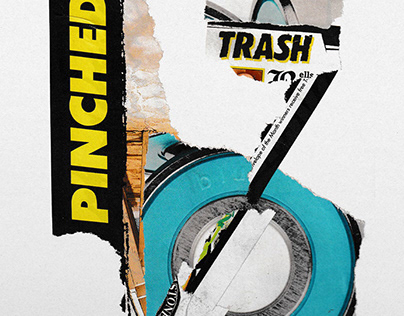 'Pinched' Collage Album Cover Design