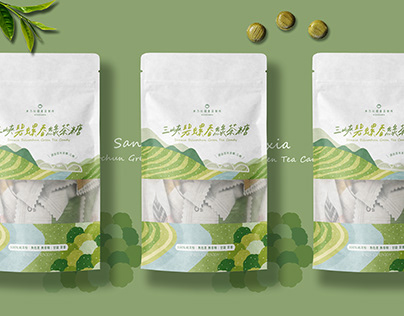 Biluochun Green Tea Candy Packaging 碧螺春綠茶糖 包裝設計
