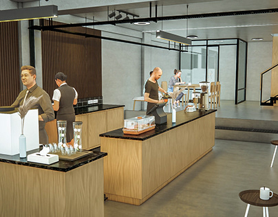 Industrial Coffee Shop - Redesign