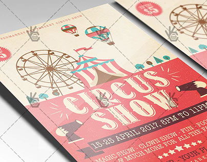 Circus Show - Premium Flyer PSD Template