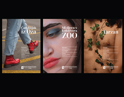 Theatre posters, HNK Zadar - student project
