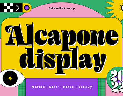 Alcapone Display Fonts