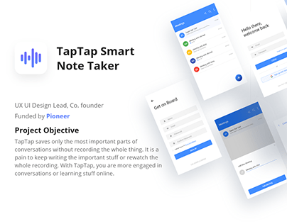 TapTap Smart Note Taker - Concept App