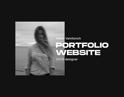 Portfolio website - UX/UI designer